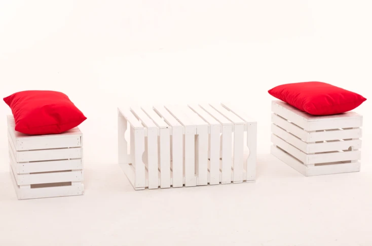 Box Puff White