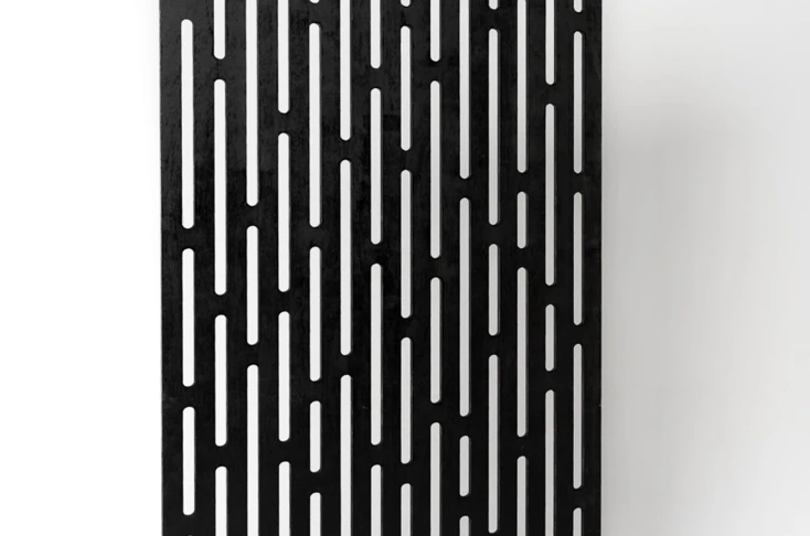 Plywood Wall Black